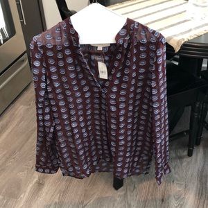 Sheer silk top from Ann Taylor Loft